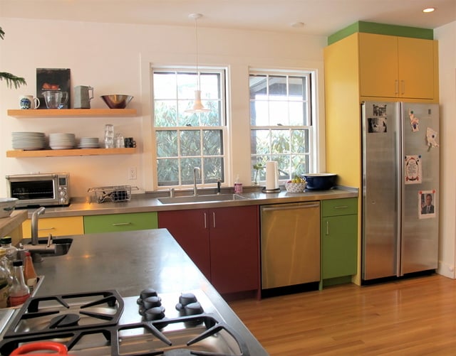 Multi Coloured Shelving